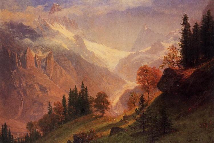 Albert Bierstadt Oil Painting View of the Grunewald - Click Image to Close